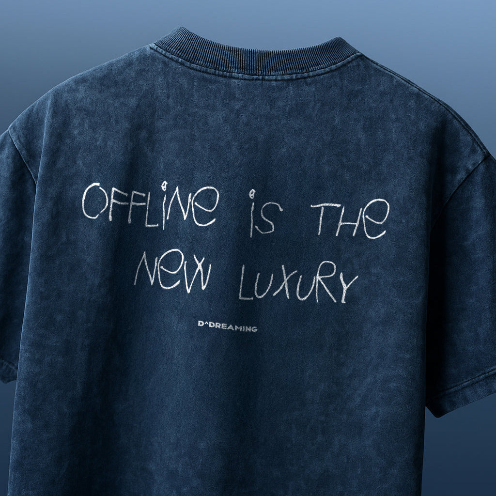 Offline Is The New Luxury Acid Navy