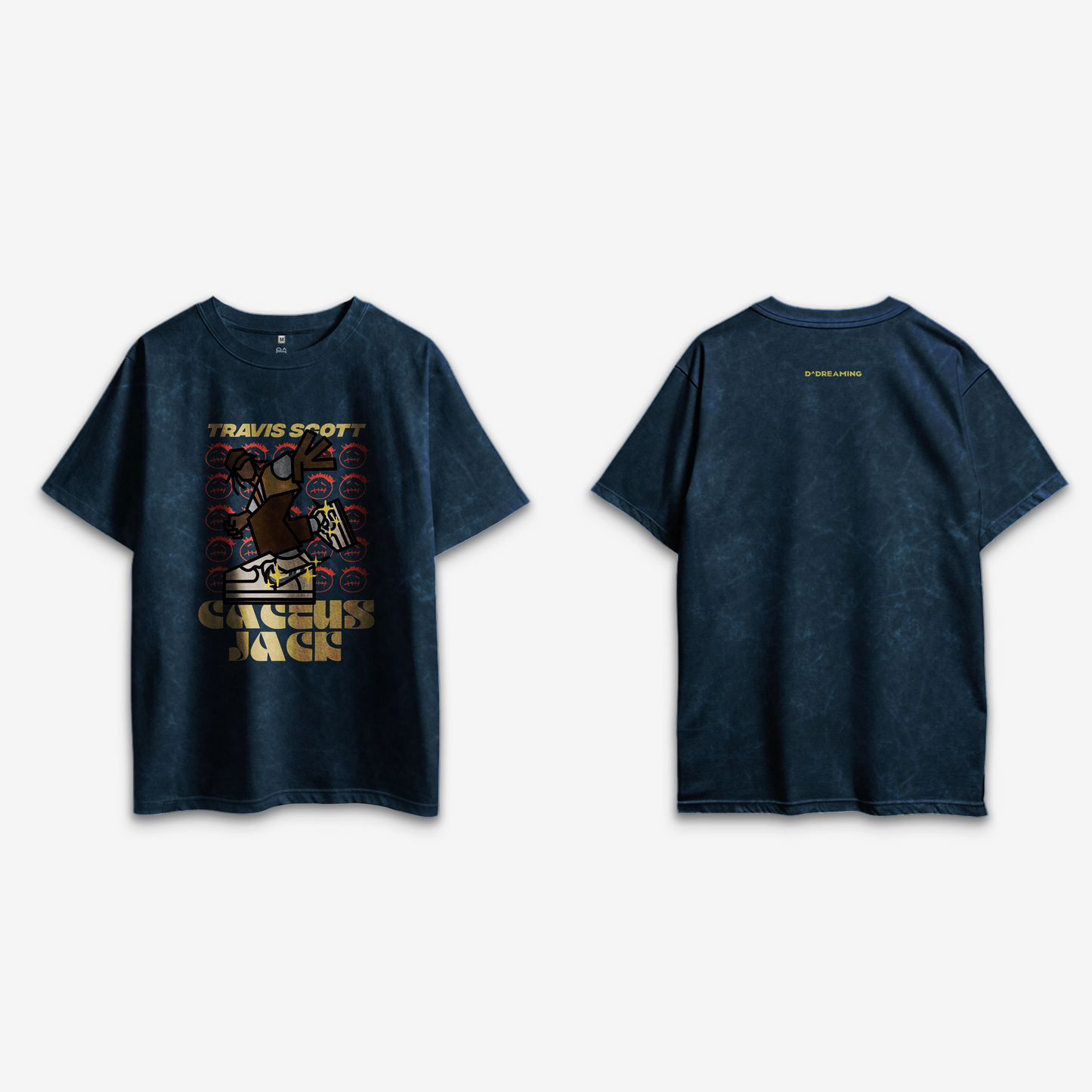 Travis Acid Blue Oversized T-Shirt