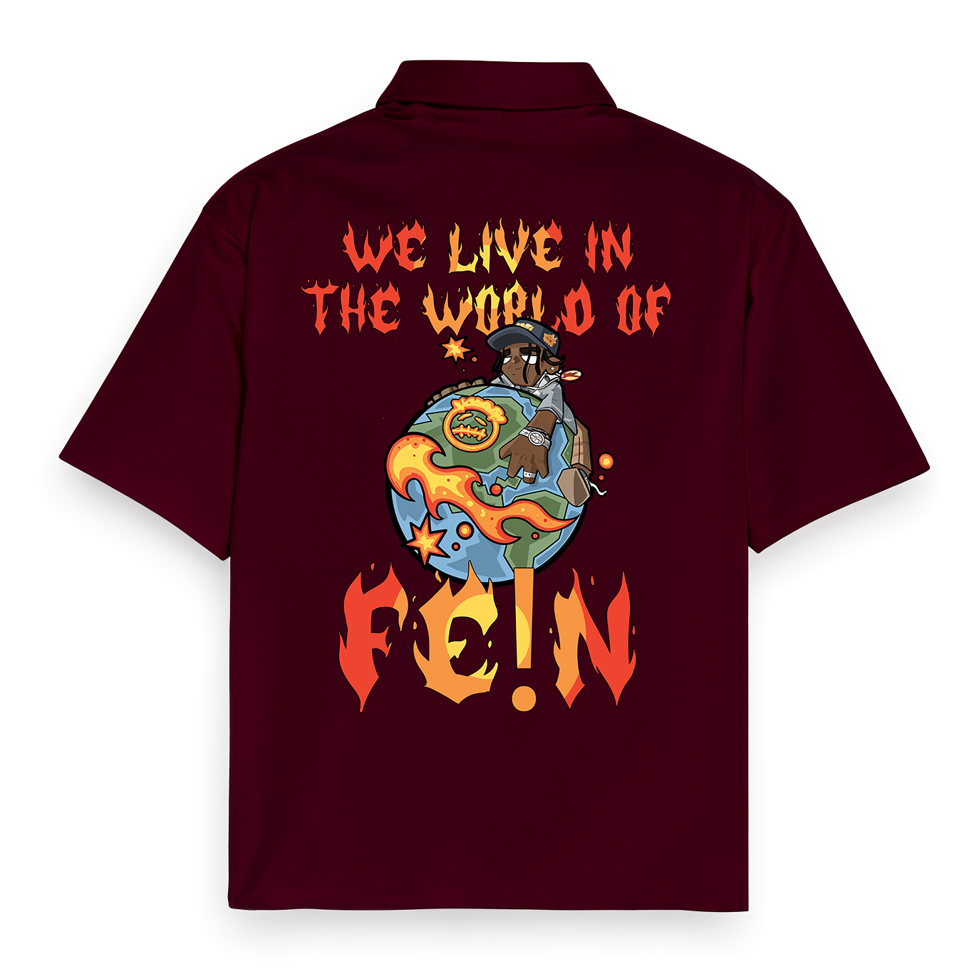 Travis Scott FE!N Maroon Shirt