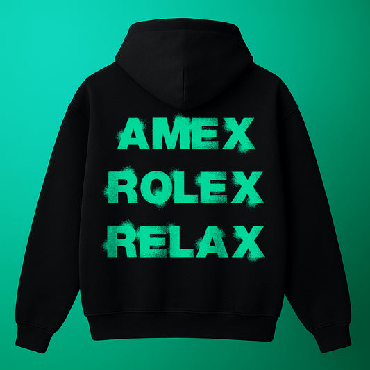AMEX ROLEX RELAX Oversized Hoodie