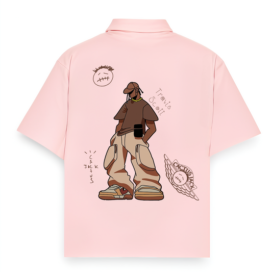 Travis Scott Pink Shirt